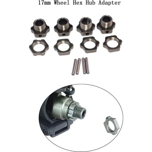 4 Sets ZD Racing 8068 17mm Wheel Hex Hub Adapter for 9116 08427 1/8 2.4G 4WD Rc Car Parts