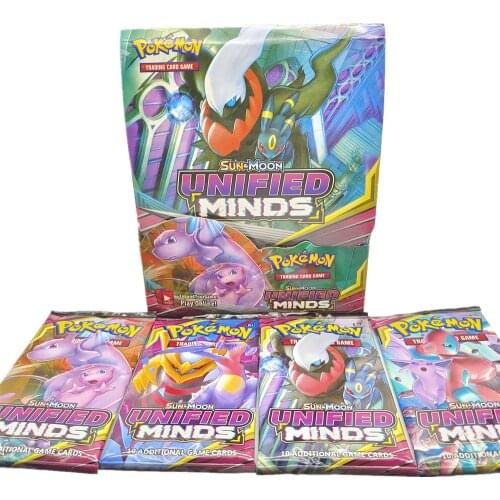 9 Pokemon UNBROKEN MINDS Cards GX Unbreakable Unity Bond Team Spirit Evolution Booster Box Collection Card Game Two Pack Package