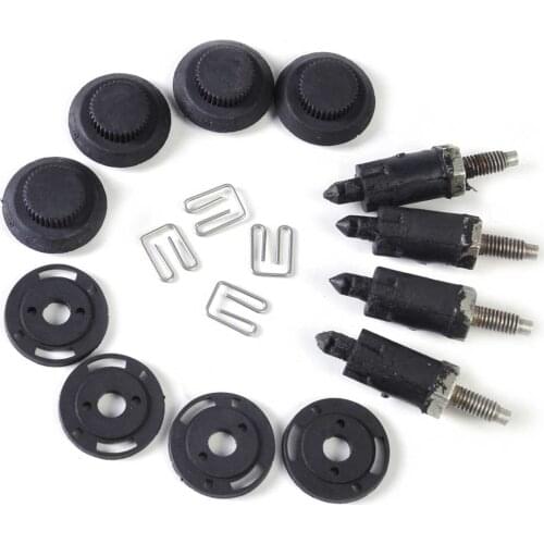 DWCX HDI Engine Cover Clip Bolt Bonnet Hood Kit Fit for Peugeot 206 207 307 406 407 607 Partner Box For Citroen C4 C5 Xsara