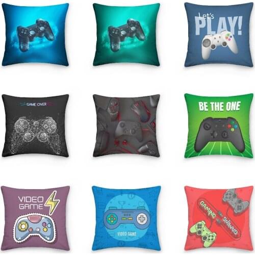3D Gamepad Pattern Pillowcase Bed Cushion Case For Gamer Sofa Pillow Covers Kid Children Boys Sofa Car Bed Pillow Case