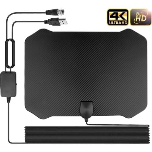 60-130 Miles Long Range Digital TV Antenna Amplifier Signal Booster DVB-T2 HDTV Antenna 4K 1080p Freeview for Local Channels