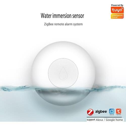 Tuya Wireless water immersion sensor Zigbee smart home manufacturer Home automation scene automatic alarm