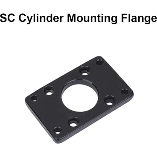 Pneumatic Mounting Bracket Installation Flange Plate With Screws For Airtac SU SC Air Cylinder Accessories F-SC32/40/50/63/80FA