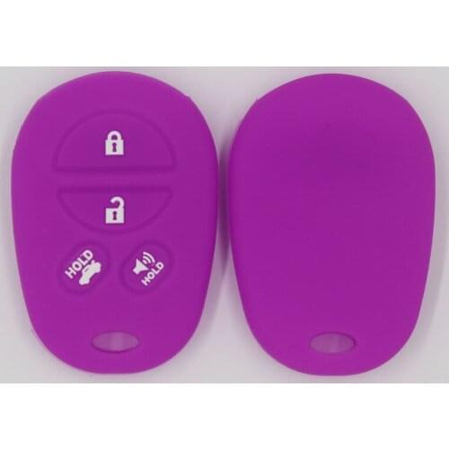 Silicone Car Key Case For Toyota Aqua Ractis Vitz RAV4 HiAce Land Cruiser Cover Keyless Remote Fob Shell Jacket Sleeve Protector