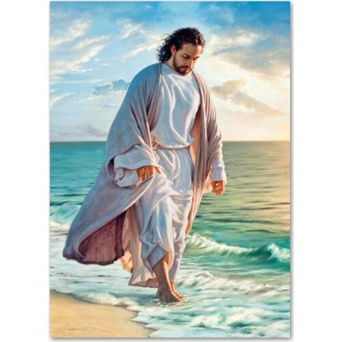 Jesus And Virgin Mary Bible Stories Posters And Prints Wall Art Canvas Painting Pure Sacred Wall Pictures For Living Room