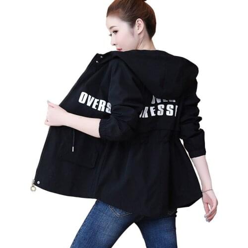 Womens Hooded Jackets 2020 Spring Causal Famale Windbreaker Women Basic Jackets Coats Zipper Pocket Lightweight Jackets Bomber