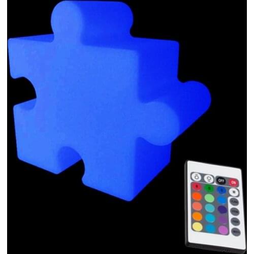 L22.2*W10.6*H20.6cm 16 Colour Chaning RGBW Puzzling Home Decoration Night LIghts with 24 keys Remote Control Free Shipping 1pc