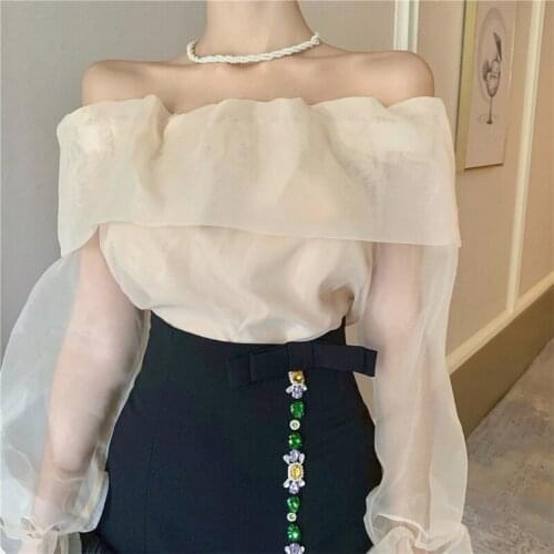 Блузки с открытыми плечами Miss Tough China At AliExpress