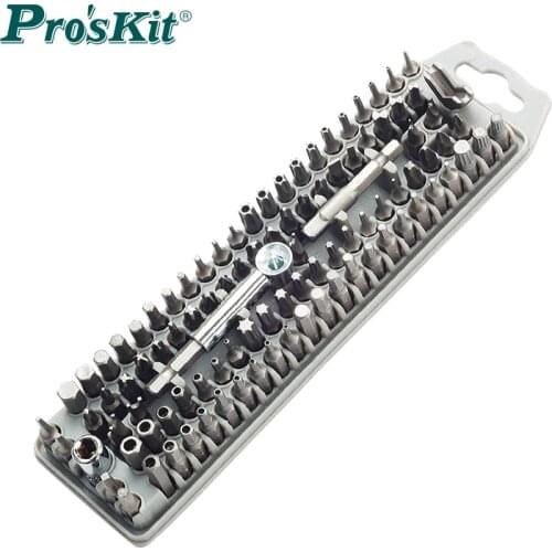 100 in 1 Proskit SD-2310 Screwdriver Bit Socket Set Automotive Electronic Equipment Mechanical Equipment Installation