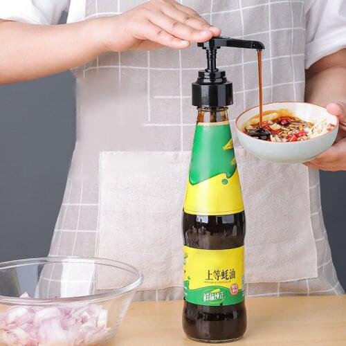 1pcs Oyster Oil Bottle Squeeze Pump Kitchen Supplies Precise Quantitative Squeeze for Oiler Press Pump Nozzle Kitchen Tool
