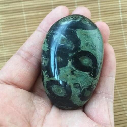 Natural malachite eye mineral quartz crystal aura healing