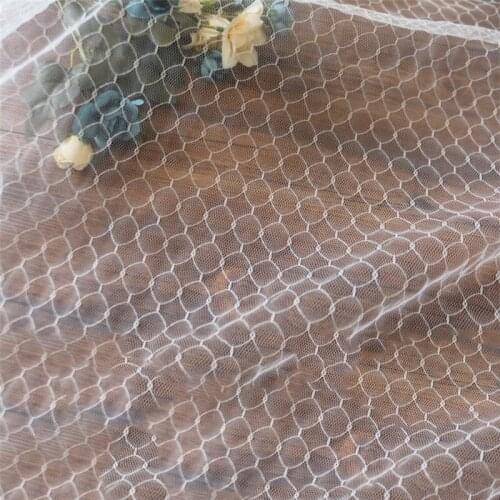 Off White Stretch Lace Garment Fabric 150cm Wide DIY Handmade Bottoming Shirt Home Textile Decorative Fabric Curtain