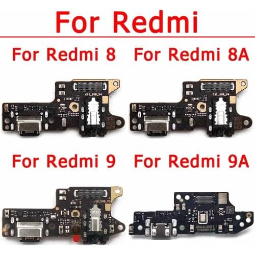 Original Usb Charge Board For Xiaomi Redmi 8 8A 9 9A Charging Port Plate Flex Cable Ribbon Socket Repair Replacement Spare Parts