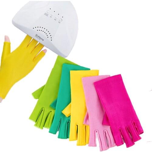 Nail LED Lamp Gloves Nail Tool Protection Protection Gloves Fingerless Gloves Nail Gloves