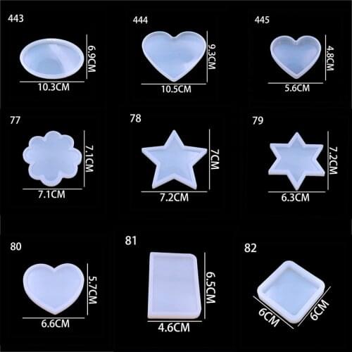 QIAOQIAO DIY Silicone Cake Mold Translucent Manual Cake Decorating Tools Full Mirror Silicone Fondant Chocolate Cake Mould