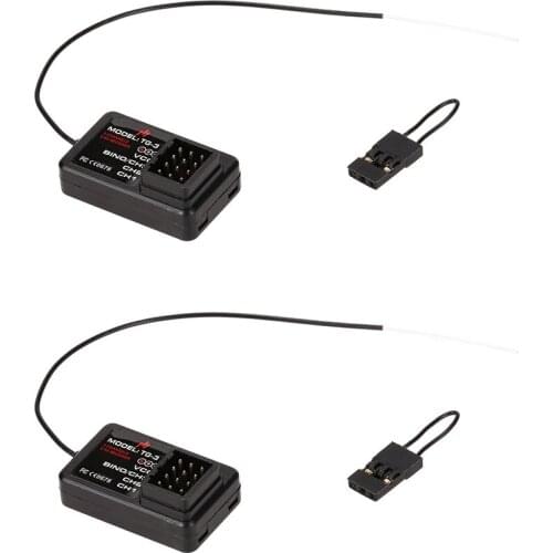 2pcs GoolRC TG-3 2.4G 3CH Receiver for GoolRC Upgrade for RC Car Boat TG3 AUSTAR AX5S Transmitter