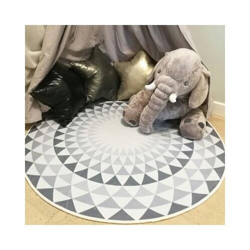 Nordic Modern Minimalist Geometric Carpet Study Round Floor Mat Bedroom Living Room Hanging Basket Bedside Computer Cushion