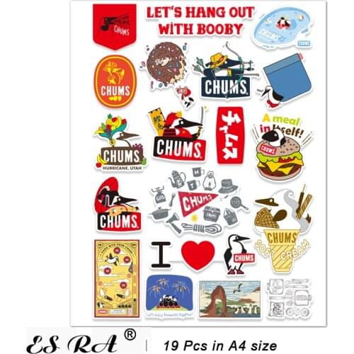 Camping Stickers Waterproof PVC Penguin Brand Decals Logo Pegatinas Outdoor Skateboard Decals for Luggage Helmet Motor Decorate