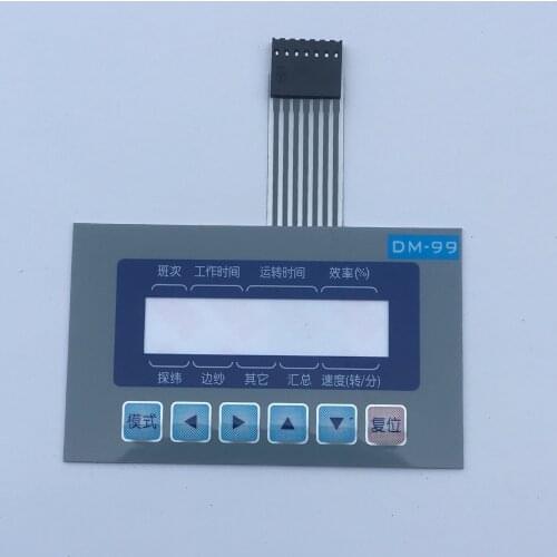 Textile Electrical Water Jet Loom DM-99 Electronic Code Table 3M Rubber Surface Sticker Button Switch Belt