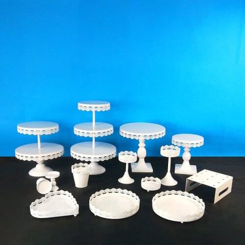 Tobs Wedding Cake Stand Cupcake Tray Lace Edge Home Decoration Dessert Table Party Suppliers Cake Tools