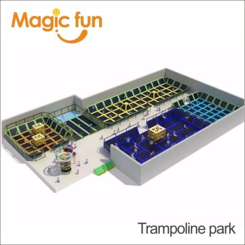 MAGIC FUN most popular indoor playground trampoline equipment Children Indoor Trampoline for Amusement Park Small Jumping