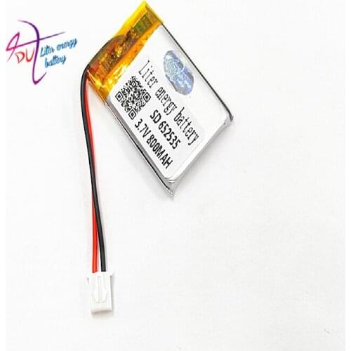 XHR-2P 2.54 800mAh 652535 3.7V lithium polymer battery 602635 Bluetooth wireless speaker