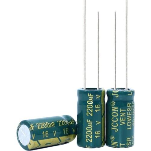 16v2200uf Jccon Aluminum Electrolytic Capacitor Volume 10x20 Switching Power