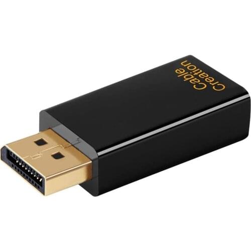 Displayport to HDMI Adapter, Supports video resolutions 4K x 2K @30hz 3D Gold Plated DP to HDMI Converter Male to Female 1.4V