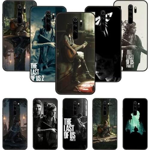 Phone Case For Xiaomi Redmi Note 8 8T 7 7A 9 9S 8A 4 5 Pro Black Cover Bumper Art Coque Luxury The Last of Us 2 Ellie Joel