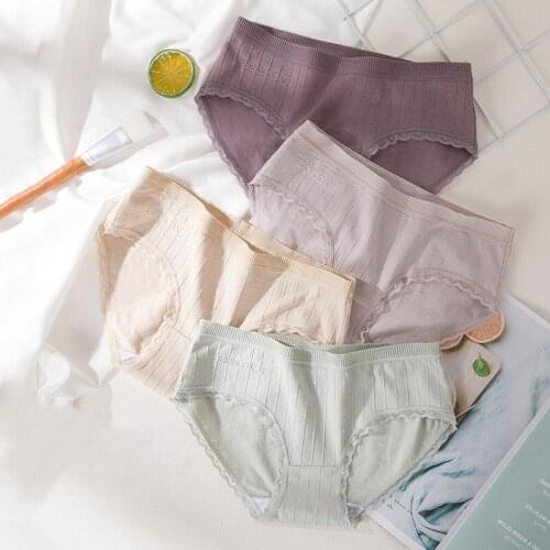 Cotton Briefs Seamless Panties Womens Underpants Healthy Comfort Female Underwear No Suture Line Woman Intimate