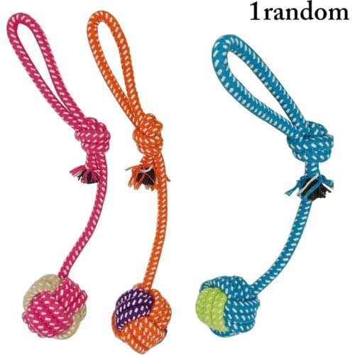 Transer Pet Supply Dog Toys Dogs Chew Teeth Clean Outdoor Traning Fun Playing Green Rope Ball Toy For Large Small Dog Cat