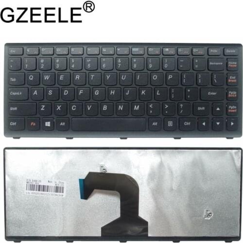 GZEELE US laptop Keyboard For Lenovo Ideapad S300 S400 S405 S400T S400u M30-70 25208654 25208594 laptop US keyboard black