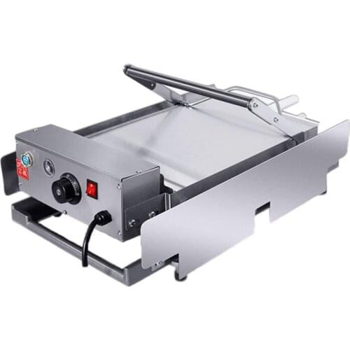 Commercial Double Hamburger Machine Heated Bread Non-stick Hamburger Baking Machine Pancake Machine FY-212