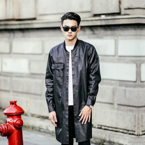 M-XXL ! 2016 Mens clothing New male long shirt design vintage baseball shirt singer costumes