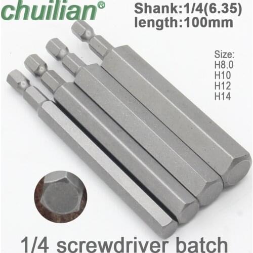 1Pcs 150mm Lenth Hex Shank Magnetic Hex Head Screwdriver Bits Electric screwdriver Bits Tools