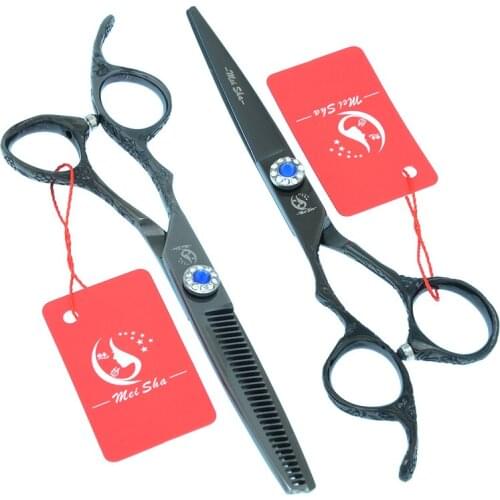 Meisha 6 inch Sharp Blade Left Hand Hair Scissors Barber Hairdressing Cutting Haircut Shears Hair Salon Thinning Shear A0124A