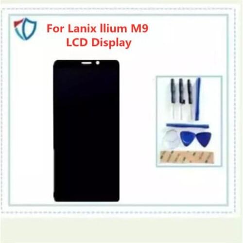 Mobile LCD Dipslay For Lanix llium M9 LCD Display With Touch Screen Digitizer Panel Lens Sensor With