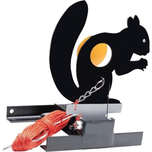 Pull Rope Reset Squirrel Target Animal Silhouette Field Target for Shooting Accessories