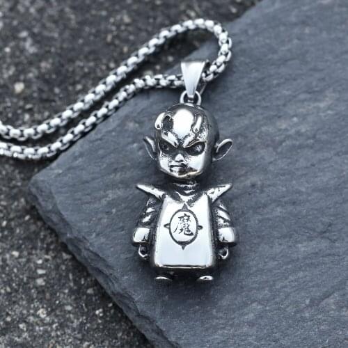New Goth Stainless Steel Devil Pendant Necklace Punk Hip Hop Demon Necklace Mens Chain Gothic Jewelry Gifts Wholesale