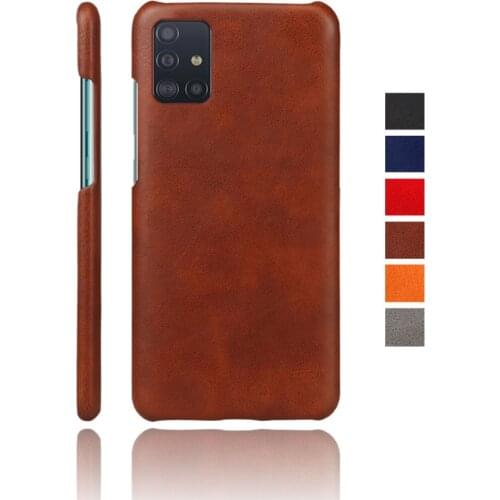 Slim Simplicity Vegan Leather Cover For Samsung Galaxy A71 A51 A21S A31 A50 A30 A70 A21 A81 A91 A20 A10 A40 A60 A80 SM-A71 Case