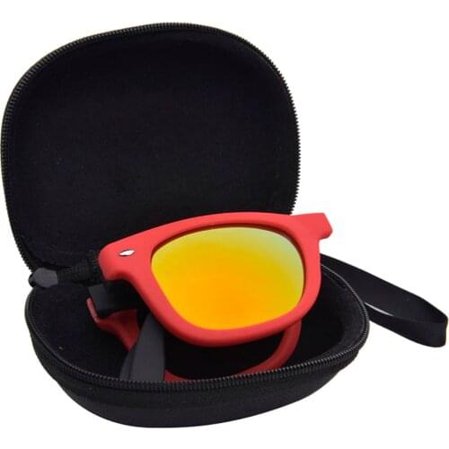 1pcs Vintage Folding Sunglasses Women Steampunk Oversize Luxury Brand Designer Men Sunglasses Large Mirror Lens With Case