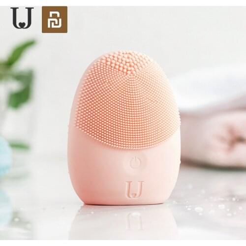 New Youpin sonic facial cleansing brush Mini Electric Massage Washing Machine Waterproof Silicone Deeply face Cleansing Tools
