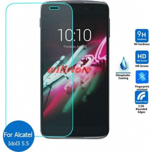 Tempered Glass Screen Protector Film for Alcatel One Touch Pop C3 C9 Idol 3 4 4S 4.7 5.5 Pixi 3 4 3.5 4 5 5.0 5.5 6 6.0