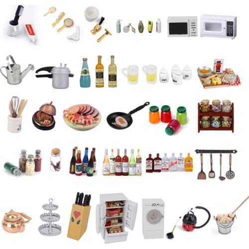 1:12th Scale Doll House Miniature Bathroom Shower Accessories Toiletries Toys