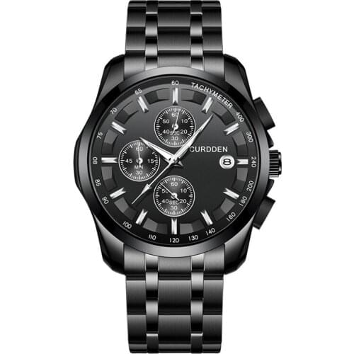 1pc / lot Men Luxury Brand Quality Watches Fashion Alloy Band Round Case Business Calendar Business Quartz Watch Montre Homme