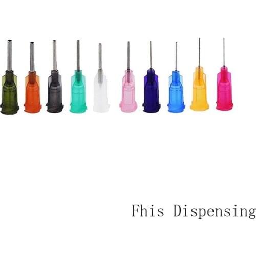 14G-34G W/ISO Standard Precision Passivated S.S Dispense Tip with PP Safetylok Hub 0.5" Tubing Length Pack of 1000