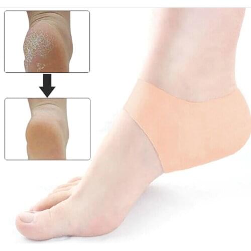 4 pieces Heel Protector Protective Sleeve Heel Spur Pads for Relief Plantar Fasciitis Heel Pain Reduce Pressure on Heel 2 Pieces