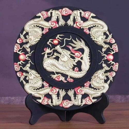 2020 China foreign business gift home shop efficacious Talisman Protection royal lucky auspicious dragon FENG SHUI Sculpture ART