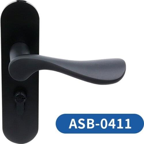 Double Tongue Black Handle Lock, Various Aluminum Alloy Door Locks, Silent Home Door Handle
