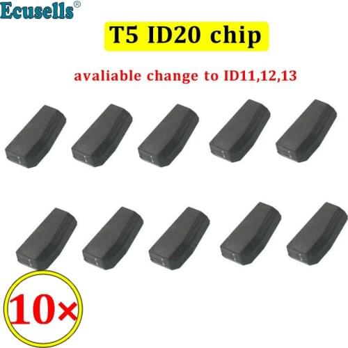 10Pcs/Lot Blank T5 ID20 Carbon Chip Available Switch to ID11,12,13 T5 Ceramic ID20 Chip